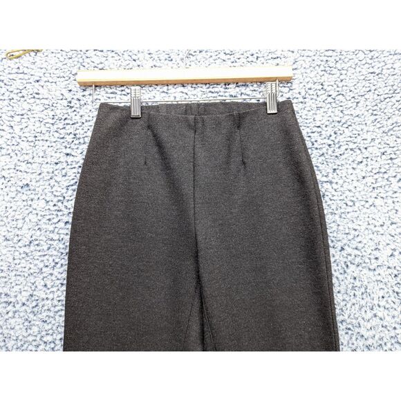 Via Masini 80 High Rise Pull On Pants Size 40 Knit Crop Tapered Stretch Gray - Picture 3 of 12
